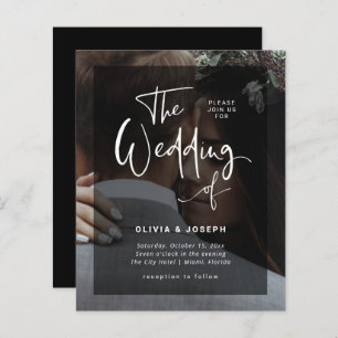 Black and White Overlay   Budget Photo Wedding