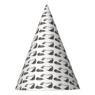 Black-and-White Oxford Tap Shoe Dance Teacher Party Hat