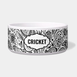 Black and white Paisley Pattern Monogram