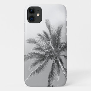 Black and White Palm Tree iPhone 11 Case