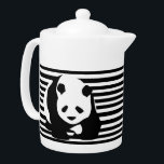 Black and White Panda and Stripes<br><div class="desc">Bold statement gifts,  accessories and home decor with giant panda and black and white stripes.</div>