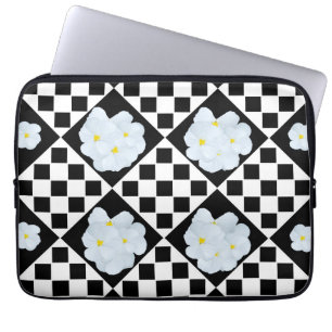Black And White Pansy, Laptop Sleeve