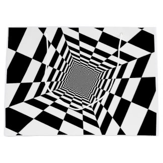 BLACK AND WHITE PAPER Gift Bag