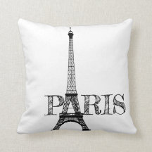 Black and White Paris Eiffel Tower