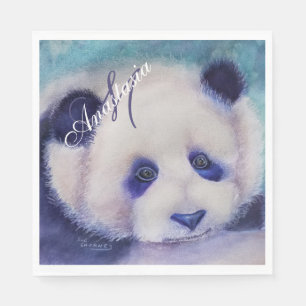 BLACK AND WHITE PARTY MONOGRAM NAPKIN