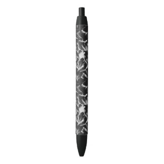 Black and white pattern black ink pen