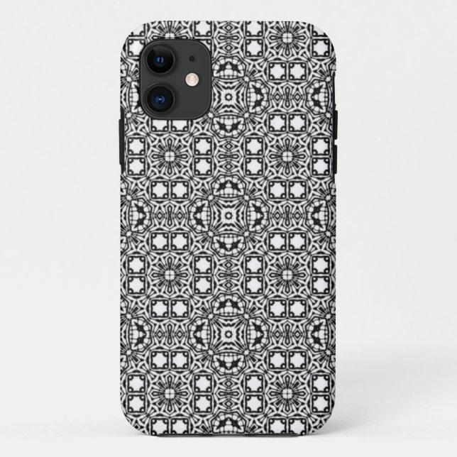 Black And White Pattern Case-Mate iPhone Case (Back)