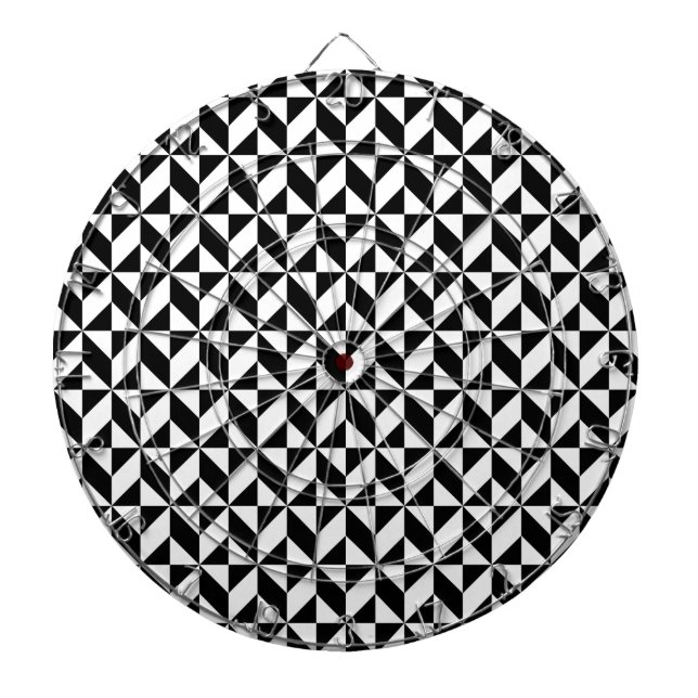 Black and White Pattern Dartboard (Front)