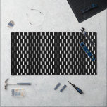 Black and white pattern desk mat<br><div class="desc">Contrasting black and white patten.</div>
