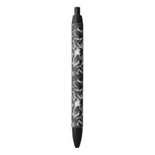 Black and white pattern ink pen