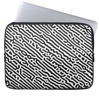 Black and White Pattern Laptop Sleeve