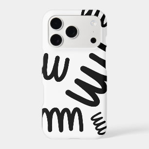 Black and white pattern mobile phone case