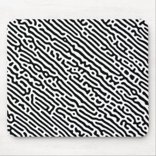 Black and White Pattern Mouse Pad