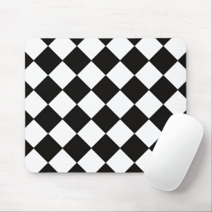 Black and white pattern  mouse pad