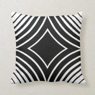 Black and White Pattern Pilllow Cushion
