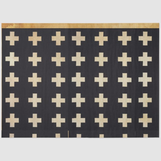 Black and White Patterned Decoupage Paper (Front)