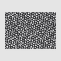 Black and white paw print pattern