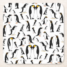 Black and white penguin Pattern