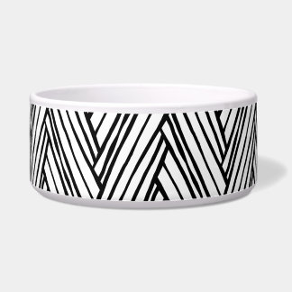 Black and White Pet Bowl