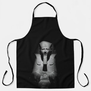 Black and white pharaoh king apron
