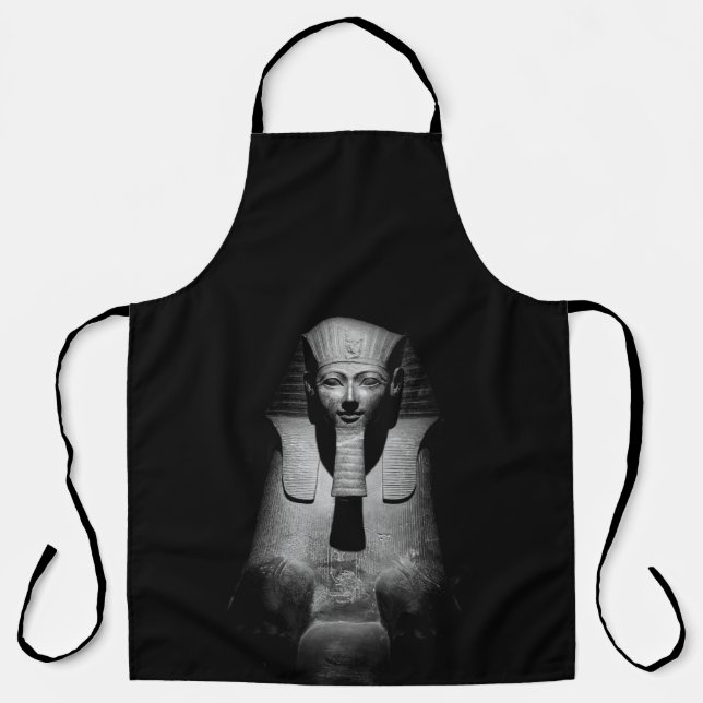 Black and white pharaoh king apron (Front)