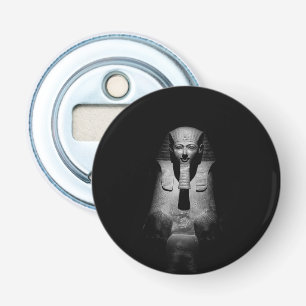 Black and white pharaoh king bottle opener