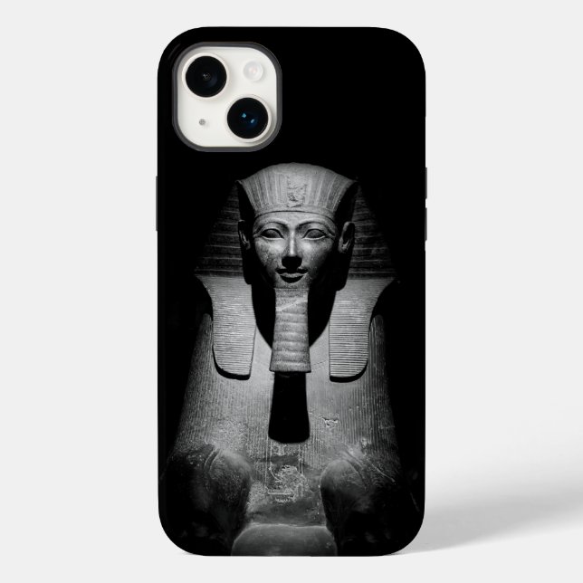 Black and white pharaoh king Case-Mate iPhone case (Back)