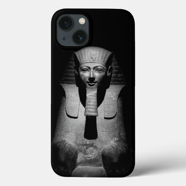 Black and white pharaoh king Case-Mate iPhone case (Back)