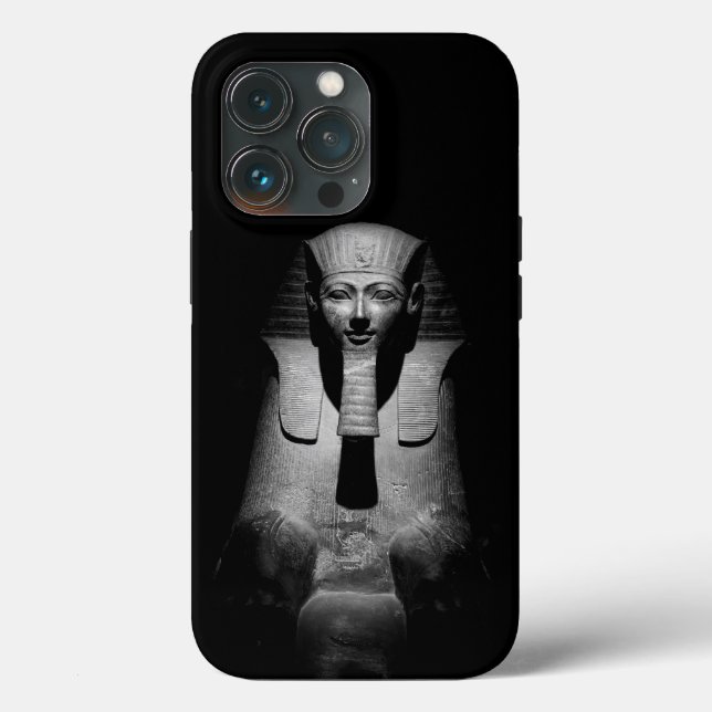 Black and white pharaoh king Case-Mate iPhone case (Back)