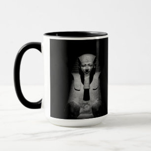 Black and white pharaoh king mug