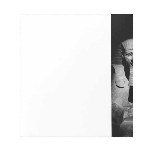Black and white pharaoh king notepad (Front)