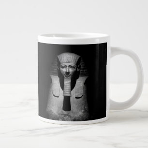 Black and White Pharaoh King Photograph Large Coffee Mug