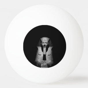 Black and White Pharaoh King Photograph Ping Pong Ball
