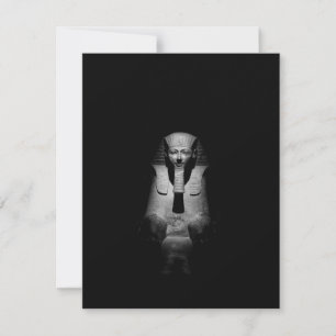 Black and White Pharaoh King Photograph Thank You Card