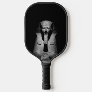 Black and white pharaoh king pickleball paddle