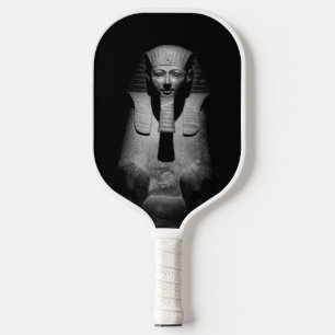 Black and white pharaoh king pickleball paddle