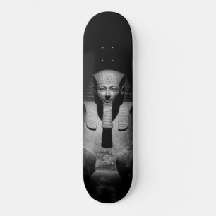 Black and white pharaoh king skateboard