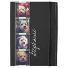 Black and White Photo Collage Squares custom name