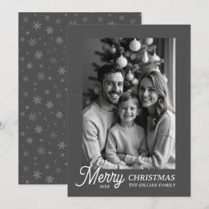 black and white photo  holiday card