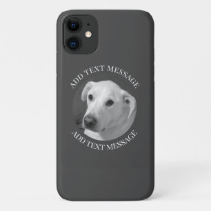 Black and White Photo of a Beautiful Soulful Dog iPhone 11 Case