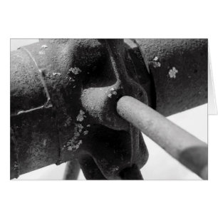 Black And White Photo of Rusty Machinery