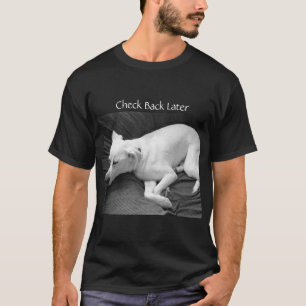 Black and White Photo of Sleepy Puppy Dog T-Shirt