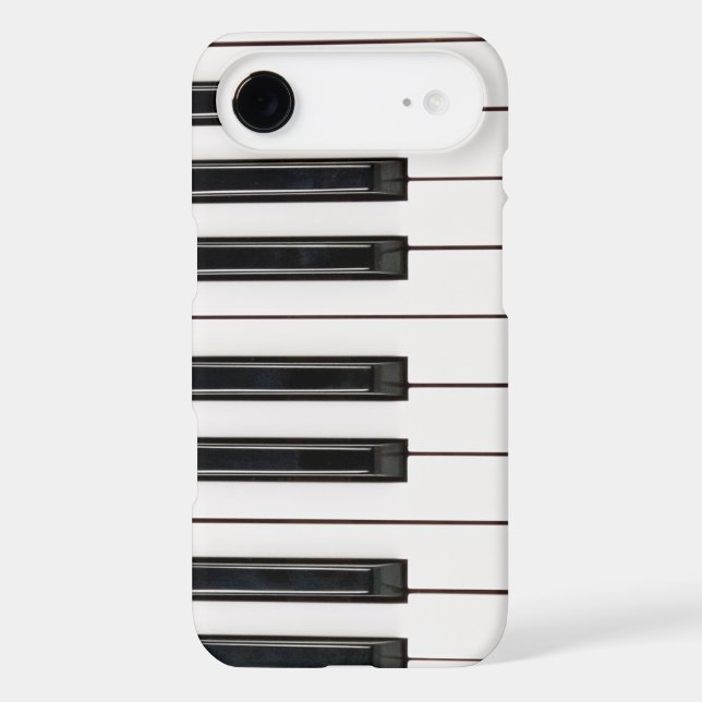 Black and White Piano Keyboard Case Cover (Back)