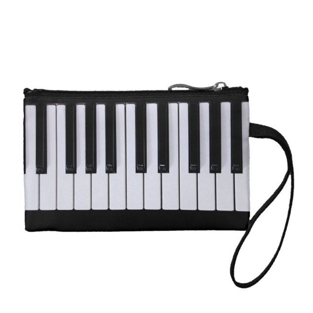 Black and White Piano Keys Clutch (Front)