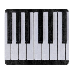 Black and White Piano Keys Cutting board