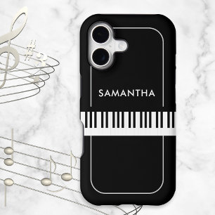 Black and White Piano Keys Musician's Personalised