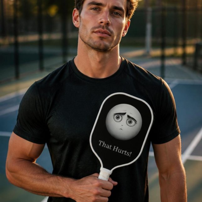 Black and White Pickleball Paddle (AI Generated Model)