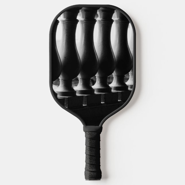Black and White Pickleball Paddle (Front)