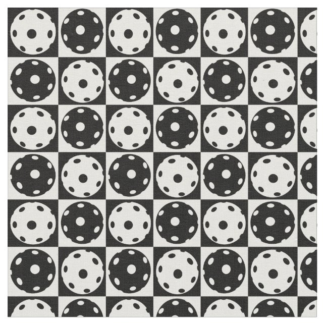 Black and white pickleballs Small Fabric (Close Up)
