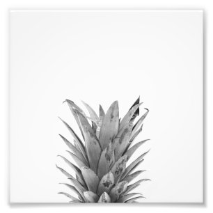 Black and White Pineapple Photo Print